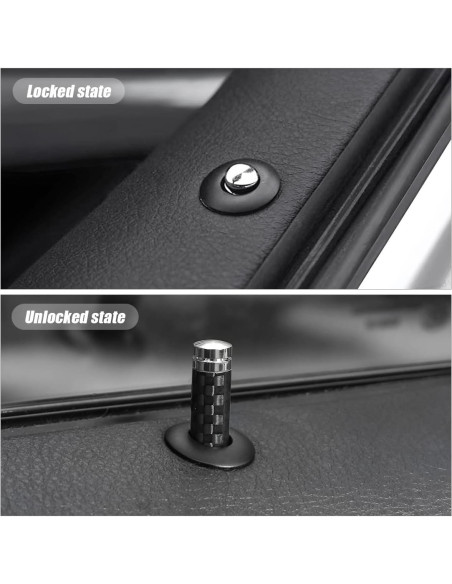 Cubiertas de Pin de Cerradura de Puerta Auto Moly Magnolia 4PCS