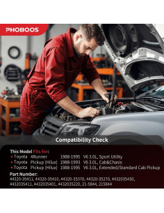 Bomba de dirección asistida PHOBOOS para Toyota 4Runner 1988-1995 2