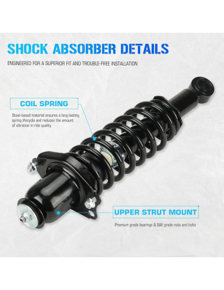 Amortiguadores traseros ILONPA para Toyota Corolla 2003-2008