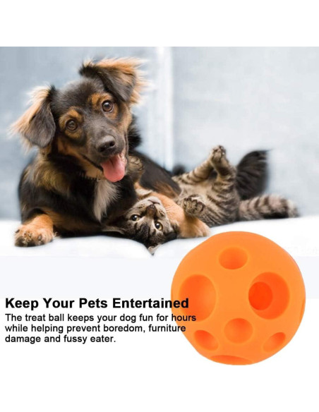 Pelota dispensadora de golosinas para perros Juxin 12 cm