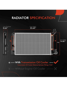 Conjunto Radiador A-Premium con Enfriador de Aceite Toyota Corolla 2009-2013 2