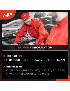 Compresor de aire acondicionado A-Premium Toyota Hilux 2008 2.7L 2