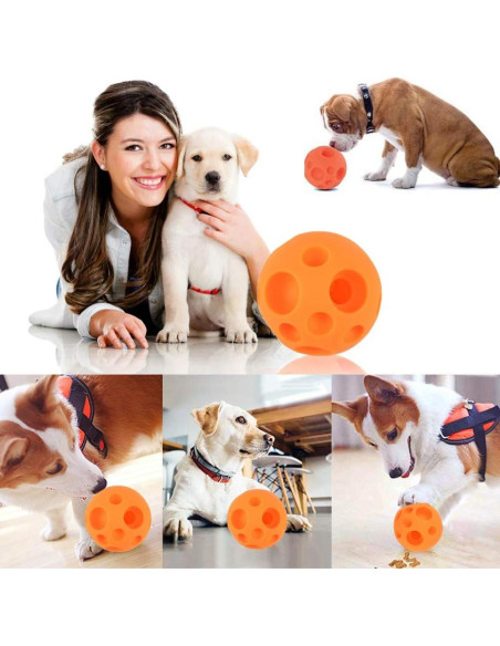Pelota dispensadora de golosinas para perros Juxin 12 cm