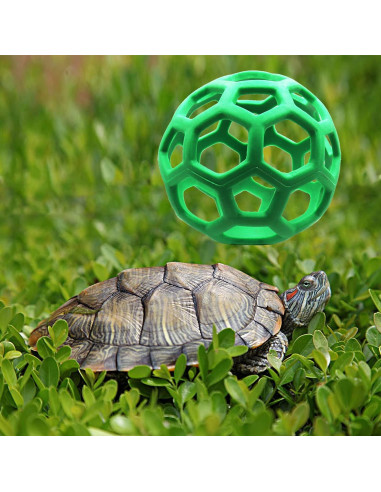 Bola de Alimentación Colgante para Tortugas Ferplast - Verde - 14 cm