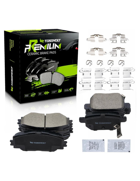 Juego de 8 Pastillas de Freno Cerámicas Tostmolt para Toyota