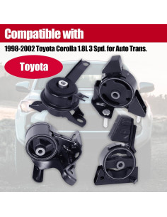 Soporte de Motor PATEWIN para Toyota Corolla y Chevrolet Prizm 2