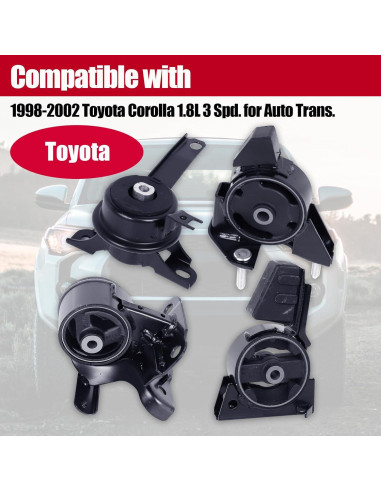 Soporte de Motor PATEWIN para Toyota Corolla y Chevrolet Prizm