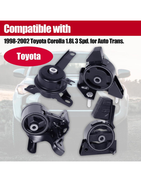 Soporte de Motor PATEWIN para Toyota Corolla y Chevrolet Prizm