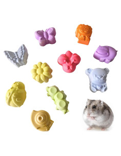 10 Piezas Bloque de Lava Natural para Roedores Hamiledyi