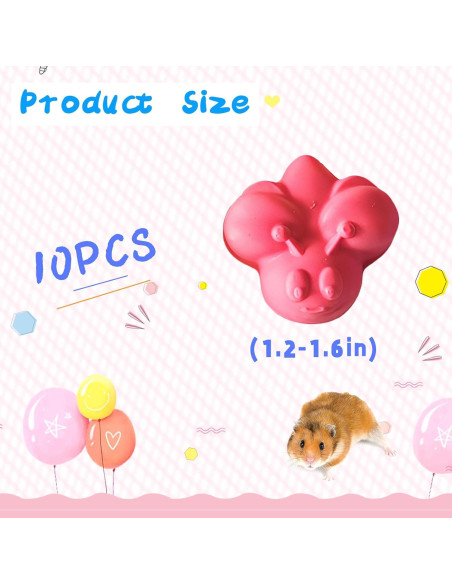 10 Piezas Bloque de Lava Natural para Roedores Hamiledyi