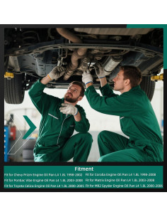 Cárter de Aceite con Junta Riyhch L4 1.8L Compatible Chevy, Toyota 2