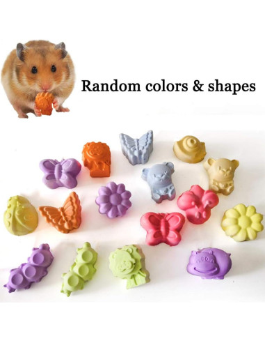 10 Piezas Bloque de Lava Natural para Roedores Hamiledyi