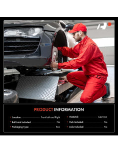 Ejes de Suspensión Frontal A-Premium para Toyota Corolla 2003-2008 2