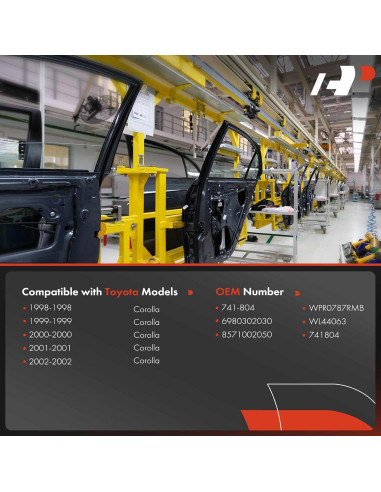 Regulador de Ventana Eléctrico A-Premium Toyota Corolla 1998-2002