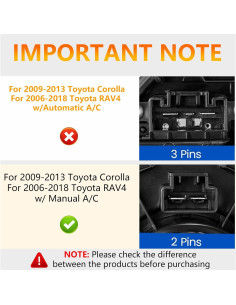 Motor de Soplador HVAC TadaMark para Toyota y Pontiac 2006-2018 2