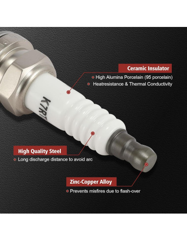 Paquete Bobina de Encendido y Bujías Iridio KacuYelin UF314