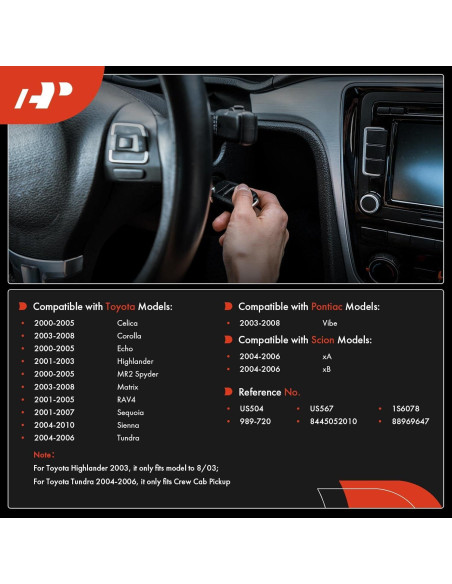 Interruptor de Arranque A-Premium 6 Terminales para Toyota