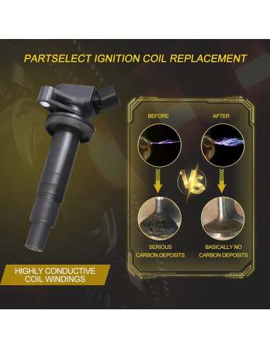 Bobinas de Encendido Partselect UF247 UF315 4PCS para Toyota y Chevy