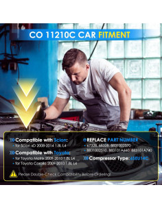 Compresor de A/C HAYIAUTO 88310-02510 para Toyota Corolla 2009-2010 2