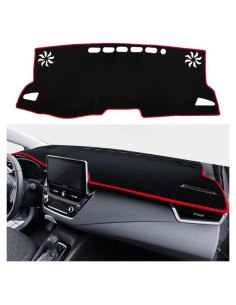 Cubierta de tablero YOFAMO para Toyota Corolla 2019-2022 Borde rojo