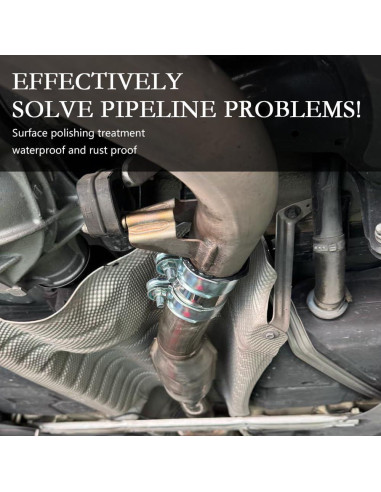 Abrazadera de Escape YGDMD Acero Inoxidable 45mm-95mm