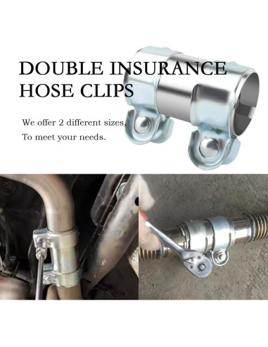 Abrazadera de Escape YGDMD Acero Inoxidable 45mm-95mm