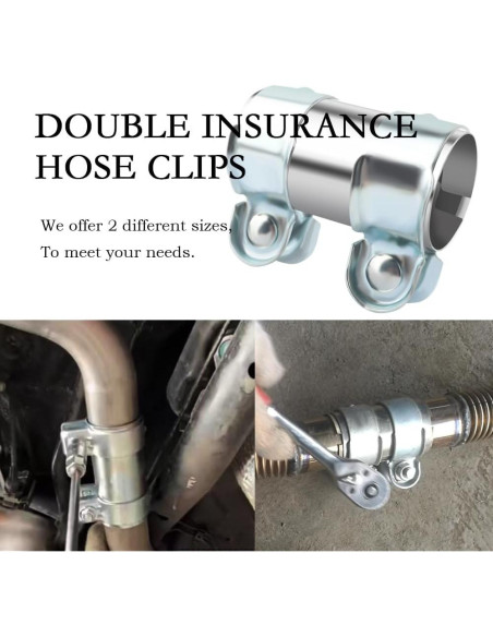 Abrazadera de Escape YGDMD Acero Inoxidable 45mm-95mm