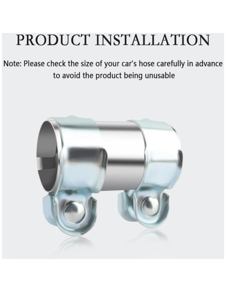 Abrazadera de Escape YGDMD Acero Inoxidable 45mm-95mm