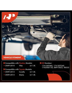 Convertidor Catalítico Frontal A-Premium para Toyota Corolla 1.8L 2