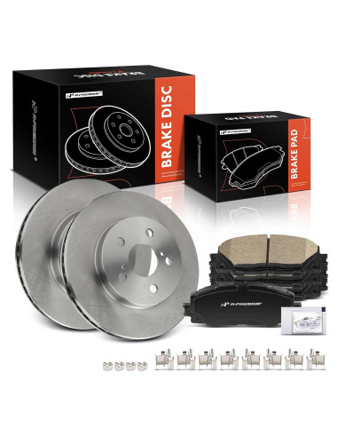 Discos de Freno Ventilados A-Premium + Pastillas Cerámicas Toyota