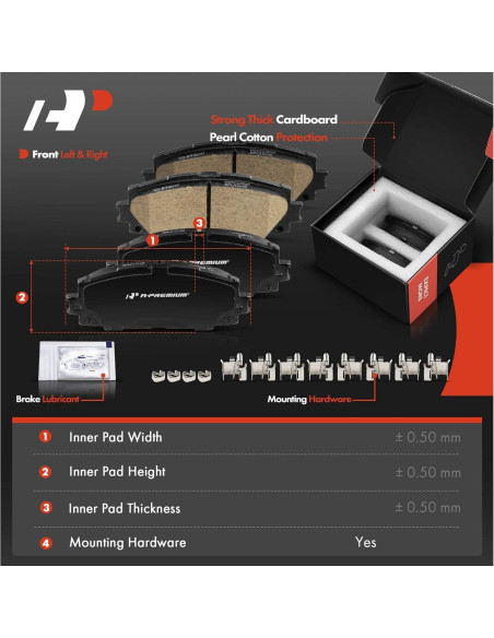 Discos de Freno Ventilados A-Premium + Pastillas Cerámicas Toyota