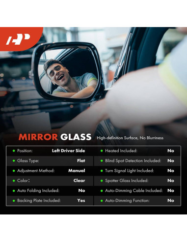 Espejo Lateral Izquierdo A-Premium Toyota Corolla 2014-2019