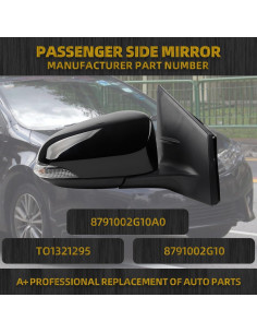 Espejo Lateral Derecho Toyota Corolla 2014-2019 Calefactable 2