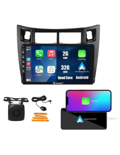 Estéreo GPS Android Kunfine 9" para Toyota Vitz Yaris 2005-2012