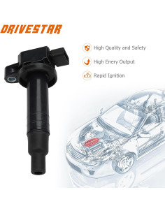 Bobinas de Encendido DRIVESTAR 4 Piezas para Toyota y Scion 2