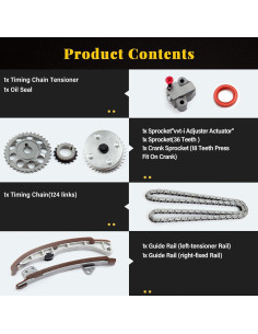 Kit de Cadena de Distribución OCPTY para Toyota y Scion 1.5L 2