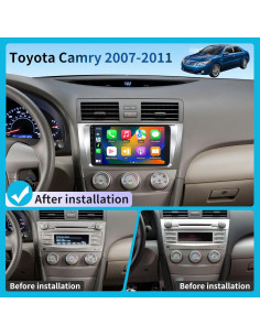 Radio Android 14 HNOPYHNT para Toyota Camry 2007-2011, Pantalla Táctil 9" 2