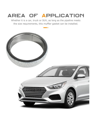 Junta de Colector de Escape SCUARI 45mm - Sello a Prueba de Fugas