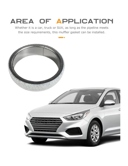 Junta de Colector de Escape SCUARI 45mm - Sello a Prueba de Fugas