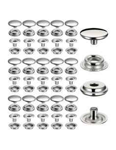 240 Botones a Presión Acero Inoxidable BetterJonny 15mm