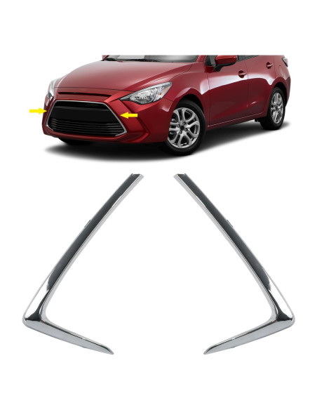 Cubierta Parachoques Delantera Cromada Toyota Yaris 2016-2020