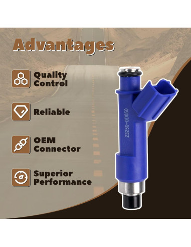 Inyectores de Combustible AJRICE 4PCS para Toyota Corolla Yaris Vibe