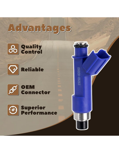 Inyectores de Combustible AJRICE 4PCS para Toyota Corolla Yaris Vibe