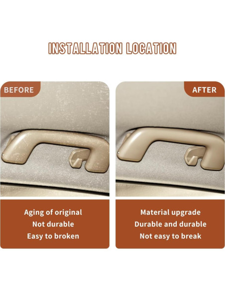 Mango de Agarre de Techo PAIMOHO para Toyota Corolla y más