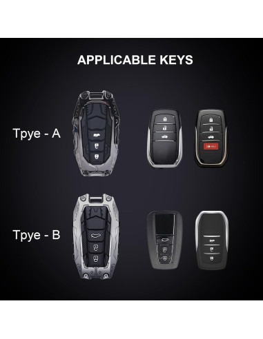 Funda Protectora para Llave Toyota Femibon Tipo-A Plata 2019-2025