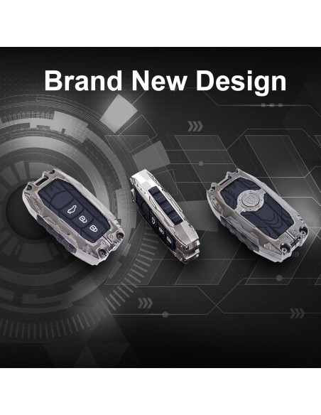 Funda Protectora para Llave Toyota Femibon Tipo-A Plata 2019-2025