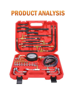 Kit de Prueba de Presión de Inyección de Combustible ZJERYL 0-10 Bar 2