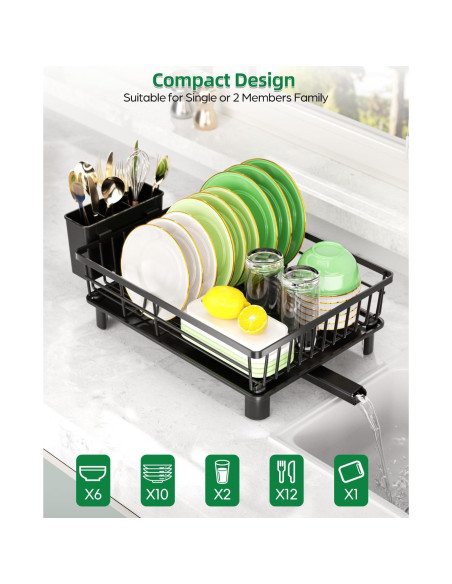 Escurridor de Platos CosyPic de Acero Inoxidable 28x38 cm