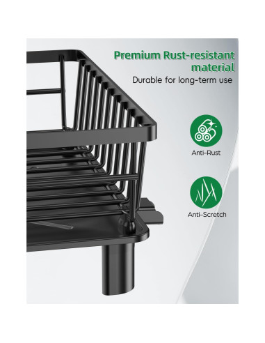 Escurridor de Platos CosyPic de Acero Inoxidable 28x38 cm