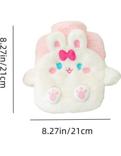 Bolsa de Agua Caliente LIUHUIZEYU 500ml con Funda de Peluche 2